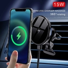 Magnetic 15W 5W Car Mount Wireless Charger Air Vent For IPhone 12